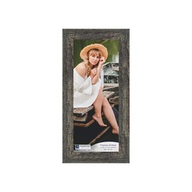 Crossroads Home Décor Picture Frame 1-4x10, for Instagram Photo Wall Gallery with Glass Picture Frame, Use for Picture Frames Collage with Your 4x10 Picture Frames - Barnwood