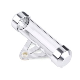 Universal Motorcycle Tax Disc Holder, Motorbike Secure Tax Disc Tube Cylindrical Waterproof Silver Money