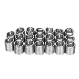 20 pieces wire thread insert M12 x 1.5 304 stainless steel sheath type screw repair sleeve assortment set thread repair sleeve socket screw (2D), closure