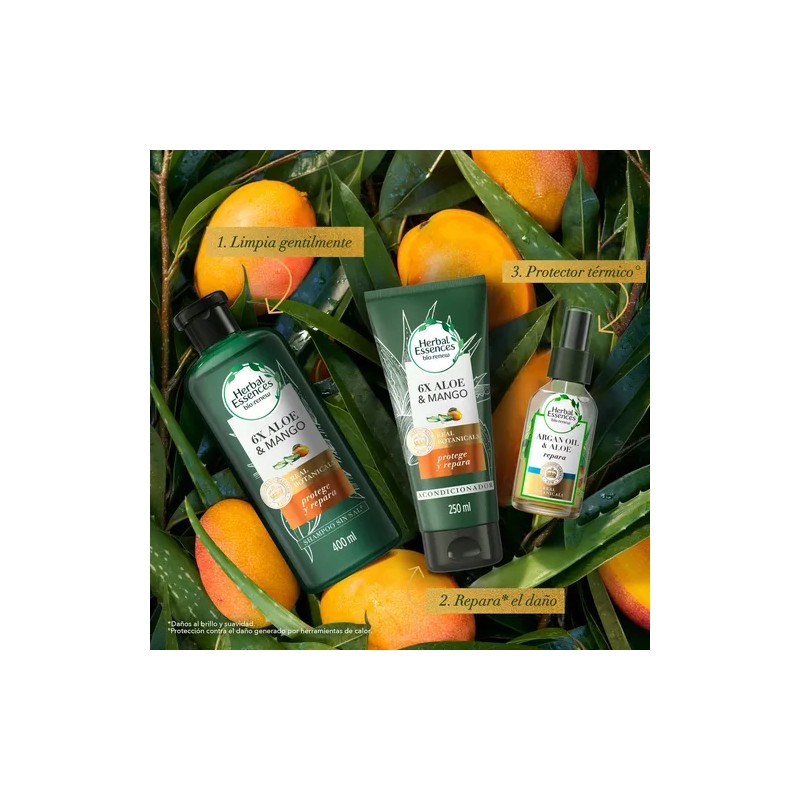 Shampoo Herbal Essences Bio:Renew 6X Aloe & Mango Protege &