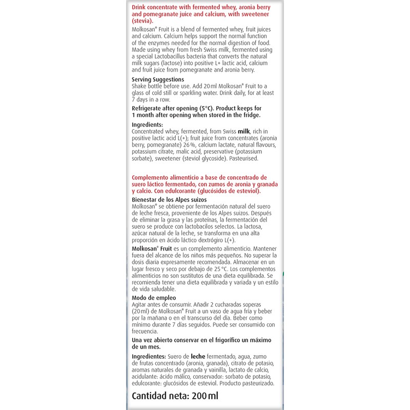 A.Vogel Molkosan Fruit Digestion 200ml | Provides gut health support