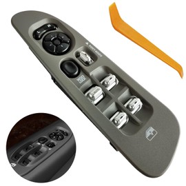 56049805AB Master Power Window Switch & Khaki Bezel Fits for 2002-2009 Dodge Ram 1500 2500 3500, for 2001-2004 Dakota, 2001-2003 Durango, 2005-2009 Sprinter 2500 3500 Window Master Control Door Switch