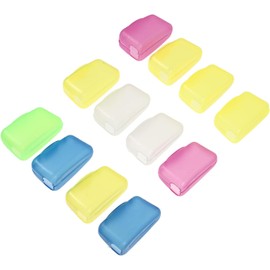 Anneome 12 Fundas Protectoras para Cepillos de Dientes de Silicona Tamaño Colores Surtidos Funda Portátil para Viaje y Uso Diario Tapa Protectora para Cepillo Dental Color Aleatorio