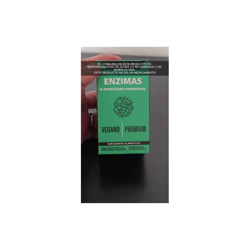 Enzimas Digestivas Probiticos Y Prebiticos con Lactobacillus Acidophilus, Lactasa, Lipasa