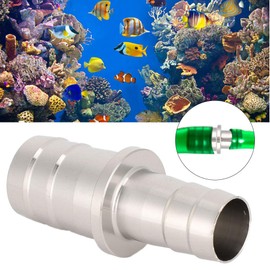 Cikonielf Aquarium Hose Adapter Stainless Steel Fish Tank Water Pipe Adapter Converter Aquarium Tubing Pipe Connector Hose Joint Fittings(12mm to 16mm)