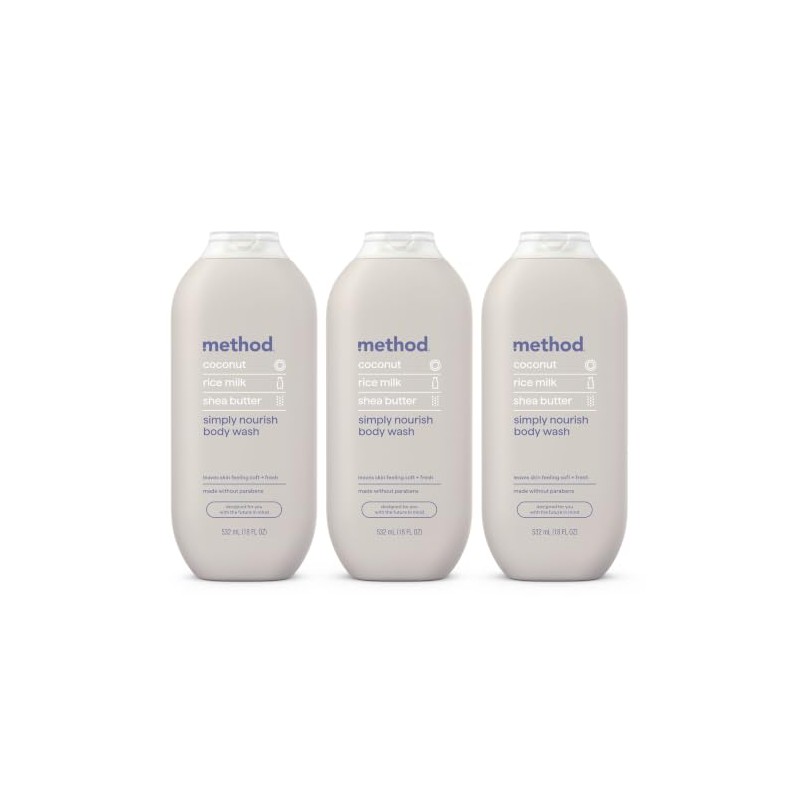 Method Body Wash, Simply Nourish, Paraben and Phthalate Free, 18