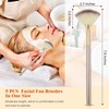 9 Pieces Facial Fan Mask Brushes, Soft Facial Applicator Brushes