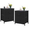 Sweetcrispy Nightstand Set of 2 with 2 Storage Drawers, 20"
