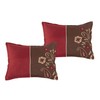 ESCA 7-Piece Brown and Burgundy Paisley Comforter Set Queen Size