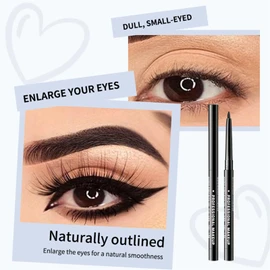 2 Stück Black Gel Eyeliner Pen, Waterproof Eyeliner, Klare Linienführung, Lange Haltbarkeit, Leicht aufzutragen, Wischfest, for Eye Makeup for a Perfect Eye Wing