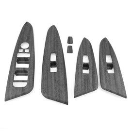 FUEISOF For Kia Sportage NQ5 2021-2025 ABS Window Regulator Switch Cover Trim Switch Button Panel Accessories (Wood Grain)
