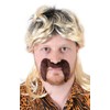 Joe Exotic Tiger Child Costume Wig Adult Blonde Mullet Wig