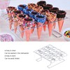 Baking rack for ice cream cone cupcakes, 16-hole holder for