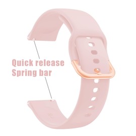 Watch Band for Omega X Swatch Moonswatch Watch Strap Speedmaster 20MM Quick Release Rubber Watch Strap Replacement (Pink, 20 MM)