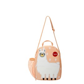 3 Sprouts Insulated Lunch Bag Para niños - Tote reutilizable con correa para el hombro, asa y bolsillos - Llama