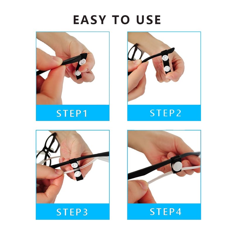 8PCS Oxygen Tube Holder for Glasses，Oxygen Nasal Cannula Clips for