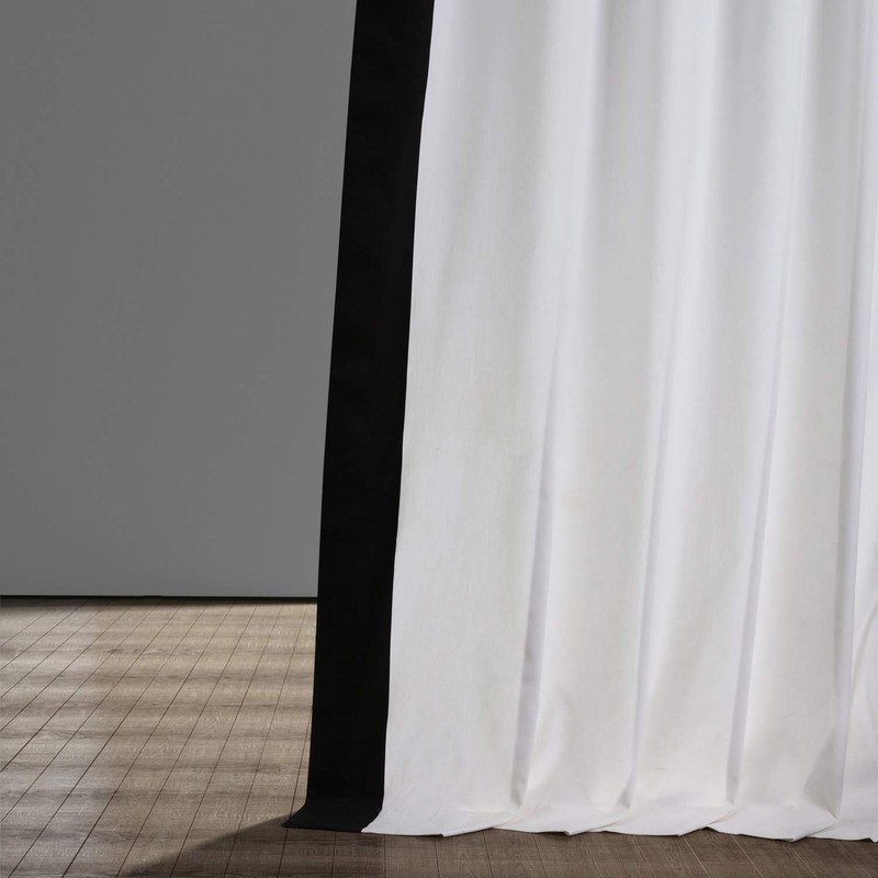 HPD Half Price Drapes Panama Cotton Curtains for Living Room,