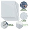 Koqye Binder Dividers with Pockets - 8 Plastic Dividers for