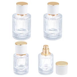 FREEBLOSS 4 Pcs Perfume Cologne Bottles Empty Perfume Spray Bottles Glass Spray Bottle for Women Men 30ml/50ml Dispenser Fragrance Container, Suitable for Travel