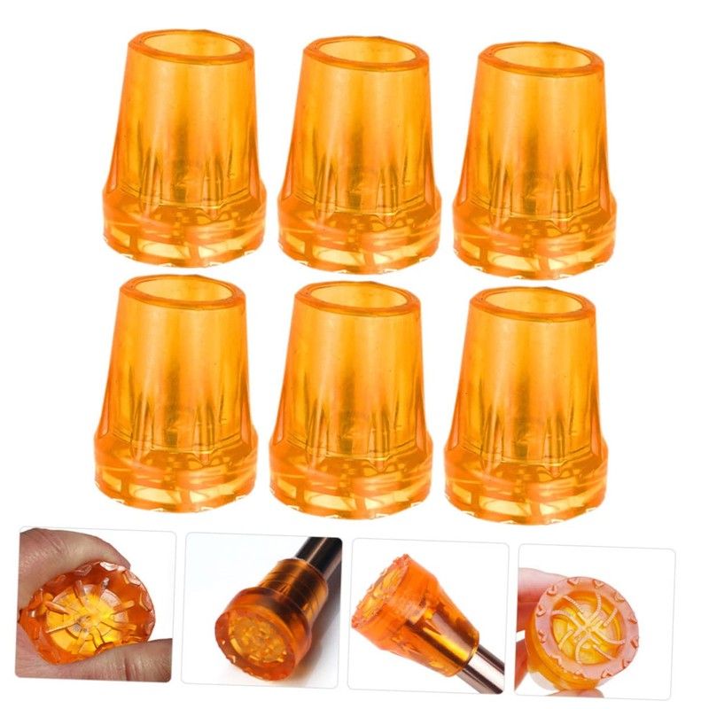 BIUDECO 6Pcs Thick Nonstick Crutch Tips Durable Rubber Foot Covers