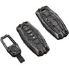 Heavy Metal Key Fob Cover Case Protector Suitable for Keychain, Altima Maxima Q60 Smart Remote Key fob Cover case Key Holder 5 Buttons car Accessories