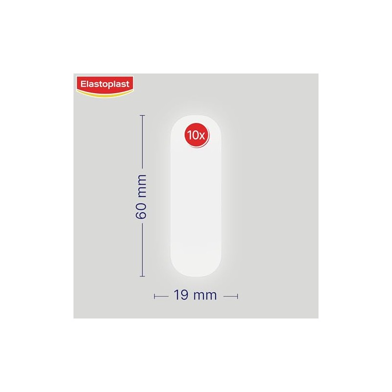 Elastoplast Hydrocolloid Wound Plasters Small (10 Bandages), Completely Waterproof Plasters