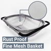 Makerstep Over the Sink Colander Strainer Basket Stainless Steel, For