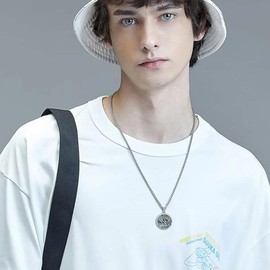 CUPENDA Allah Necklace Sterling Silver Islamic Pendant Muslim Gifts for Women Arabic Jewelry for Men