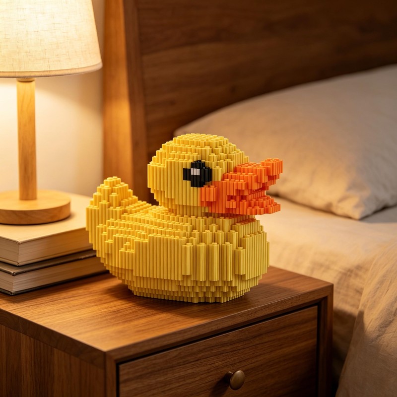 FUYOUSHUN Large Yellow Duck Building Block Set, Cute Mini Duck