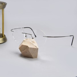 Eyekepper - Gafas de lectura de titanio sin montura (+2,25, plomiza)