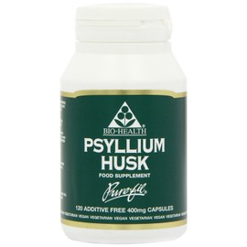BIO-Health Psyllium Powdered Husks 400mg in Vegetable Capsules 120caps (Pack of 1)