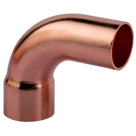 PlumberStop - 3/4 Copper Sweat 90 LONG RADIUS STREET ELBOW - FTG X C 3/4 Nominal I.D. Size - 7/8 Refrigeration O.D. Size For Soldering All Copper Pipe Type L, M, K, Plumbing and Heating