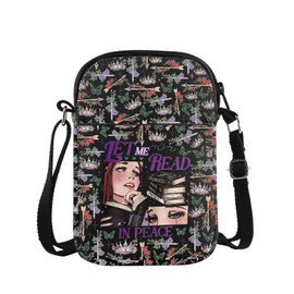 MYSOMY WSNANG Fantasy Romance Umhängetasche Powerless Bookish Geschenk für Bücherwürmer, UK Read Peace, 14.7 x 2 x 21centimeters (5.8 x 0.8 x 8.3 inches)