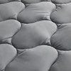 SLEEP ZONE Bedding Quilted Fitted Twin Mattress Pad Cover, Soft