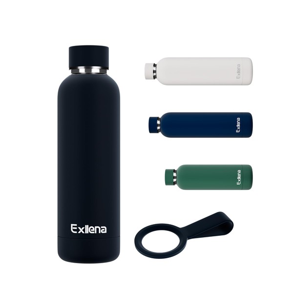 Exllena Stainless Steel Drinking Bottle 500 ml Keeps Drinks Cold