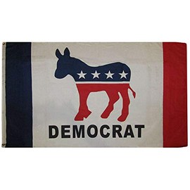 JumpingLight 3x5 Democrat Democratic Party New 3x5 Premium Rough Tex 100D Oxford Poly Flag - Quality Flags