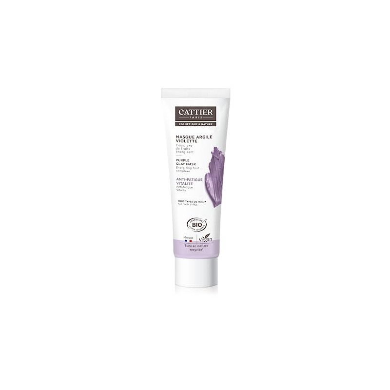 Cattier Organic Purple Clay Mask All Skin Types 100 ml