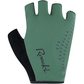 Roeckl Davilla Women's Cycling Gloves Short Green 2023: Size: 8.5