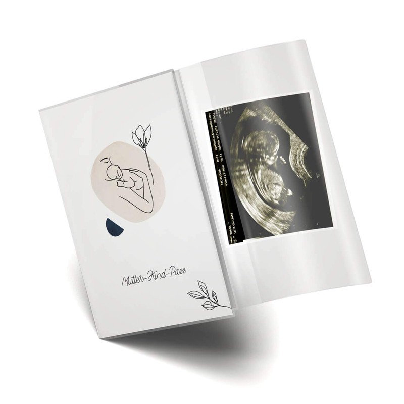Olgs 3 Piece Mother Child Passport Cover Austria Modern Lineart