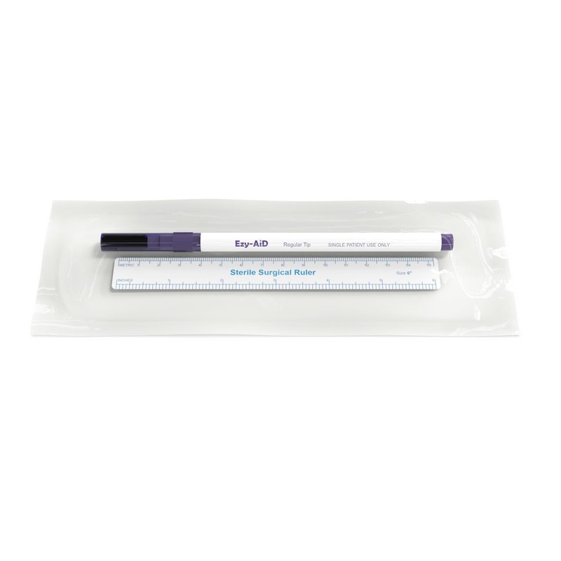 Ezy-Aid STERILE Skin Marker | Gentian Violet Ink, Ruler in