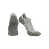 No Show Golf Socks with Heel Tab Super Soft (White/Grey,