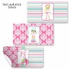 Spa Pampering Birthday Party Miniature Chocolate Candy Bar Sticker Wrappers