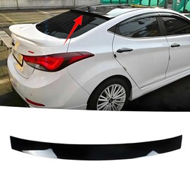 NEESPOC Rear Window Roof Spoiler Visor Wing Compatible with Hyundai Elantra 2011-2016 Sedan GL/GLS/Limited/Ltd/SE/Sport Gloss Black Exterior Accessories