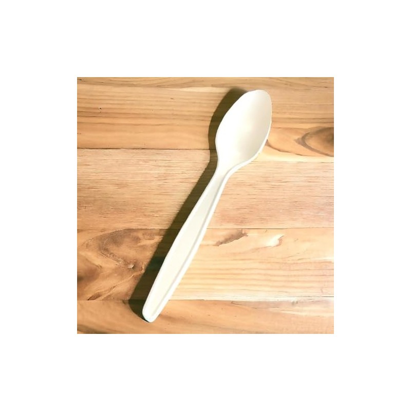 HEAVYWEIGHT BIODEGRADABLE ECO SPOONS, 50CT, DISPOSABLE