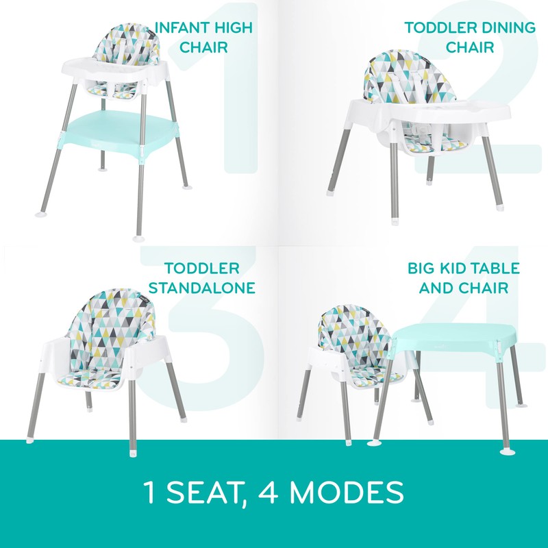 Evenflo Eat and Grow 4-in-1 Convertible High Chair (Pop Star