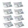 Pack of 8 Metal Support Plates, Cabinet Hanging Rail, Wardrobe