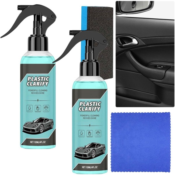 Plastic Clarify, 2pc 120 ml Plastic Clarify For Cars, Plastic