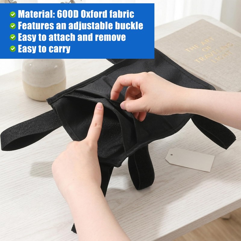 Crutch Bag, Water-Resistant Portable Crutches Accessories Storage Organizer with 2