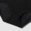JAJU [JAJU] Women's Modal Sanitary Hip Hugger Panty 3-Pack_Black