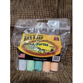 Amish Farm Bar Soap Pack Of 5 Huge Bars 5oz Each Soap Made In USA Scented